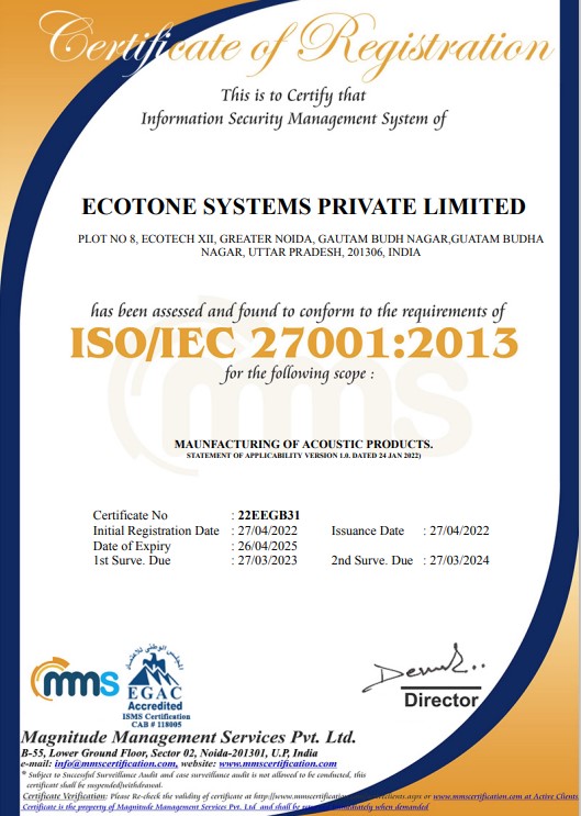 27001ECOTONE SYSTEMS PRIVATE LIMITED